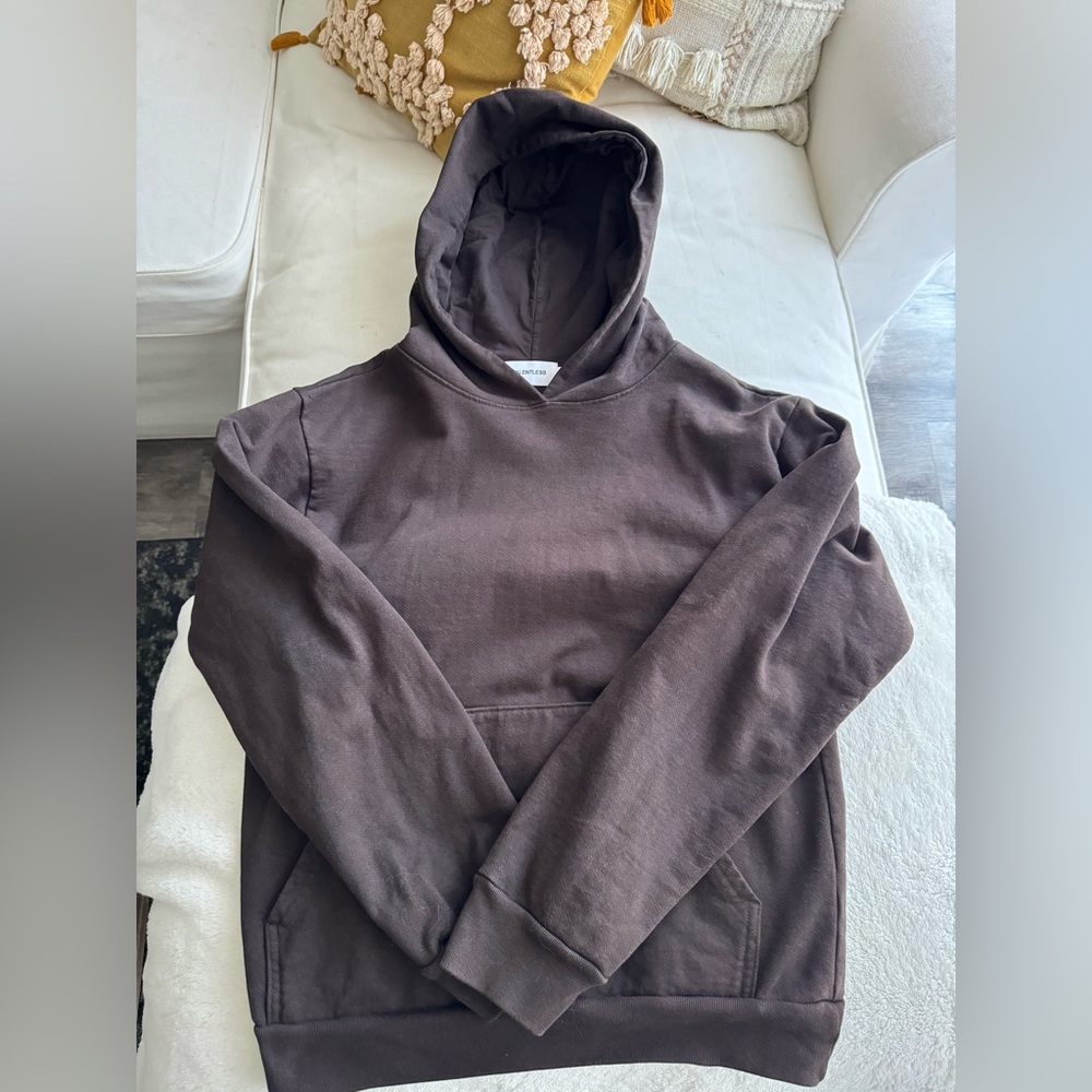 TALENTLESS chocolate brown hoodie